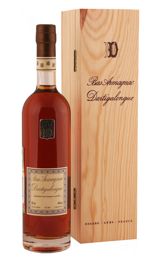 Арманьяк Дартигалон 1974 Ба в футляре из сосны