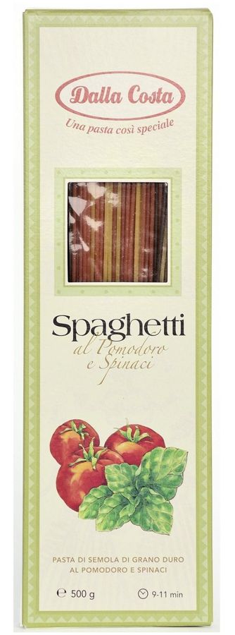 Спагетти Далла Коста cо шпинатом и томатами 500 гр